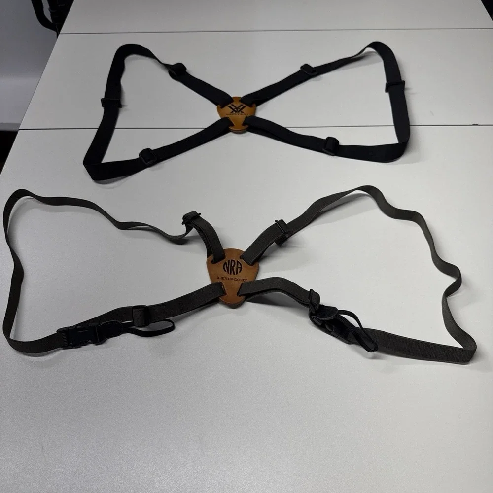 Lot‎ of 2 / Vortex & NRA Leupold Binocular Harness Strap Black VTHARNESS